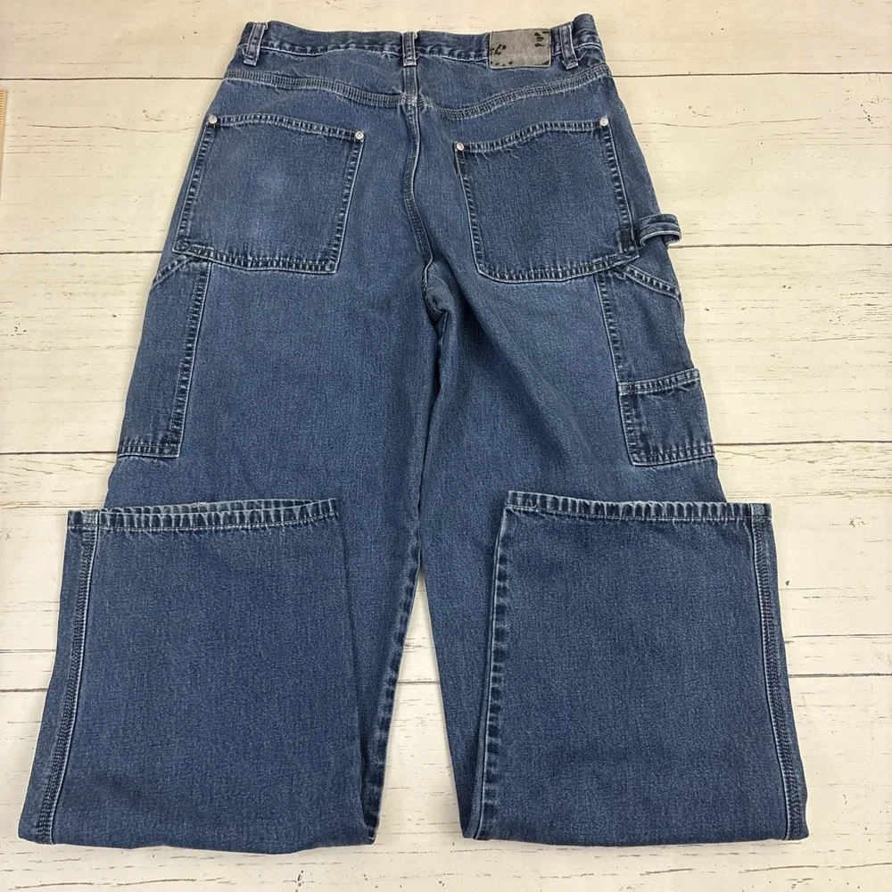 Levis SilverTab Carpenter Jeans Vintage Mens 31x34 Blue Denim Relaxed Zip Fly